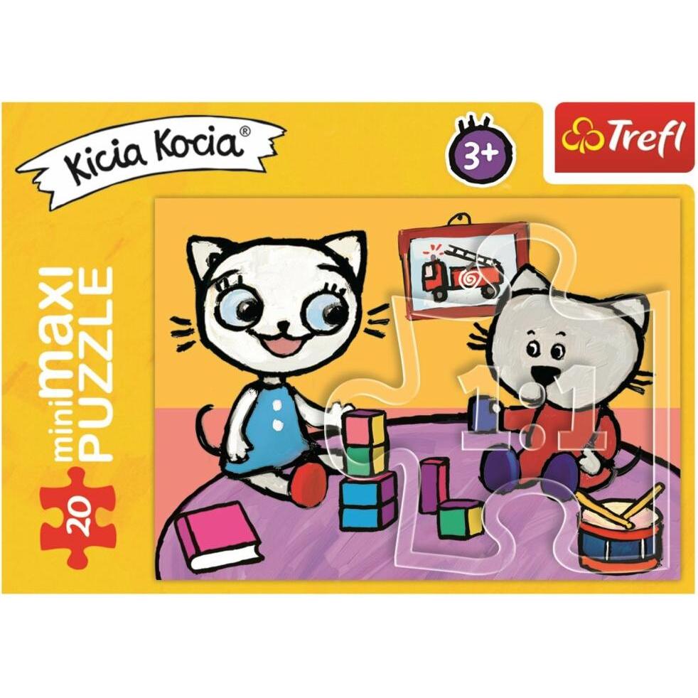 Thumbnail - Trefl Puzzle Kicia Kocia: Im Zimmer 20 Teile