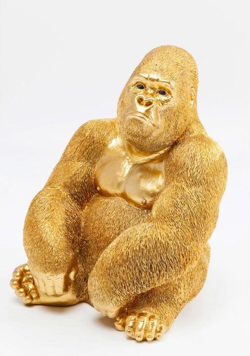 Produktbild Kare Design Deko Figur Monkey Gorilla Side Medium Gold