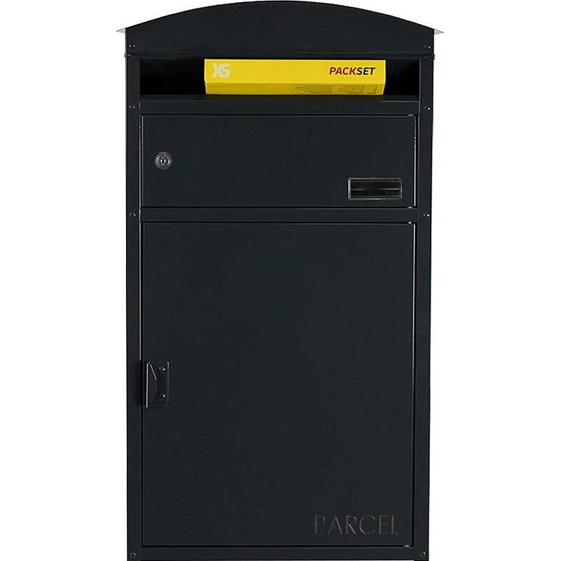 SafePost, Briefkasten, 48 Briefkasten mit Paketfach anthrazit