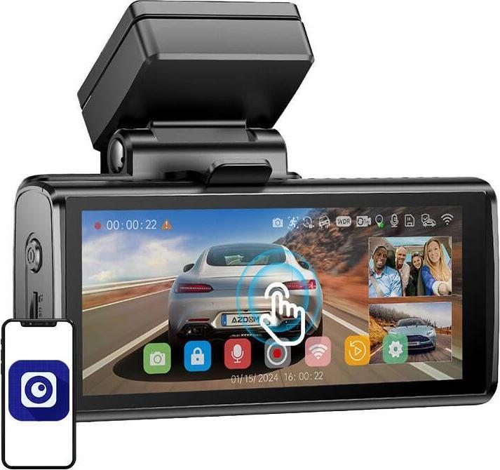 AZDome M580 (GPS-Empfänger, WLAN, Beschleunigungssensor, Eingebautes Display, Nachtsicht, Eingebautes Mikrofon, 5K)