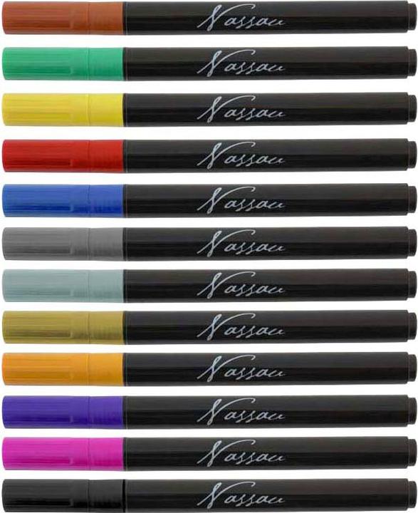 Produktbild Grafix Filzstifte Glas und Porzellan 12 Stück (12x)