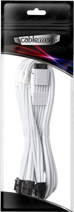 Actual product image CableMod C-Series Pro ModMesh 12VHPWR to 3x PCI-e cable for Corsair - 60cm, white