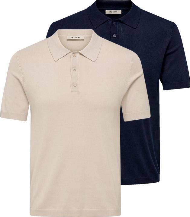 Beige, Dunkelblau