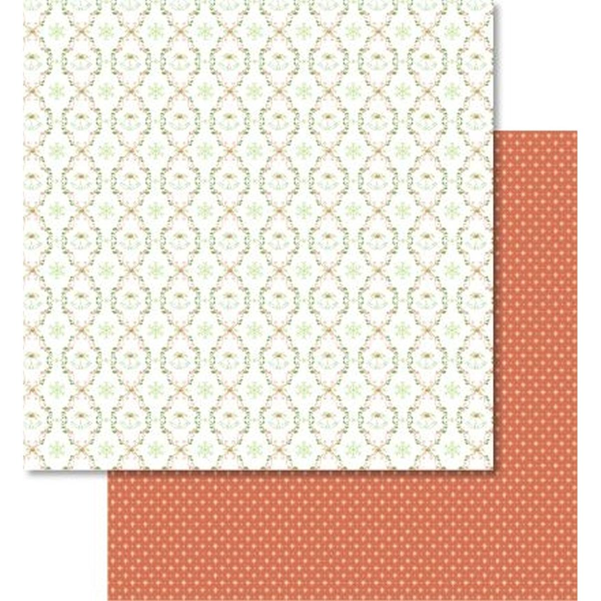 Ursus, Bastelpapier, Scrapbook Paper Classic Christmas rot/grün12x12 Zoll VE=5 Blatt Motiv 1 (5 x)