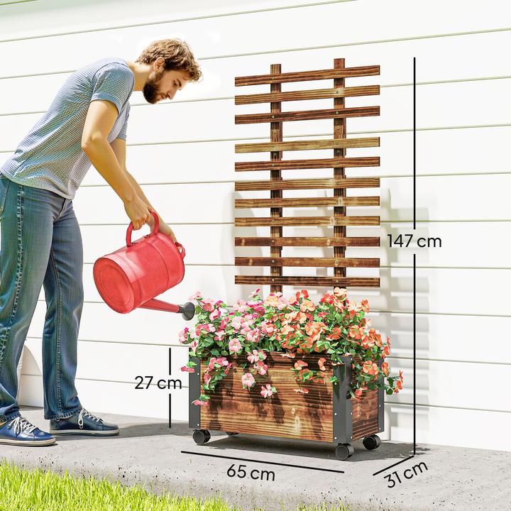 Produktbild Outsunny Hochbeet mit Rankhilfe