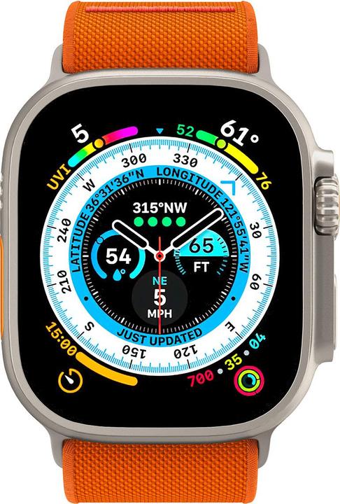 Produktbild Spigen Fit Lite Band für Apple Watch Series 42, 44, 45, 49 mm - orange (45 mm, 44 mm, 42 mm, 49 mm, Fabric, Nylon, Stainless Steel)