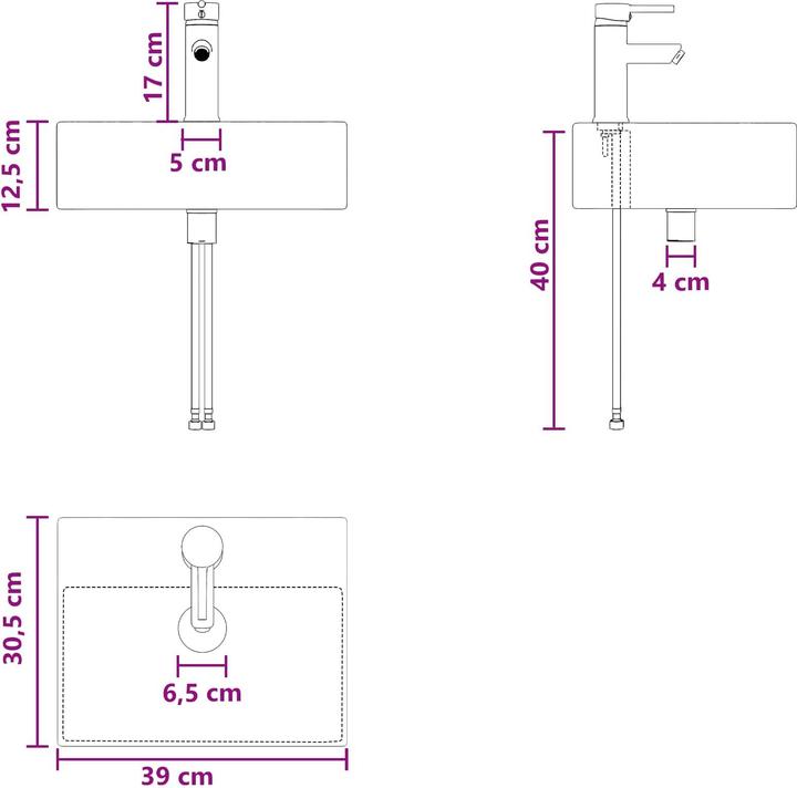 Produktbild vidaXL Modernes Badezimmer-Set