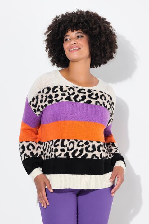 Produktbild Angel of Style Pullover, oversized, Blockstreifen, Langarm (56)