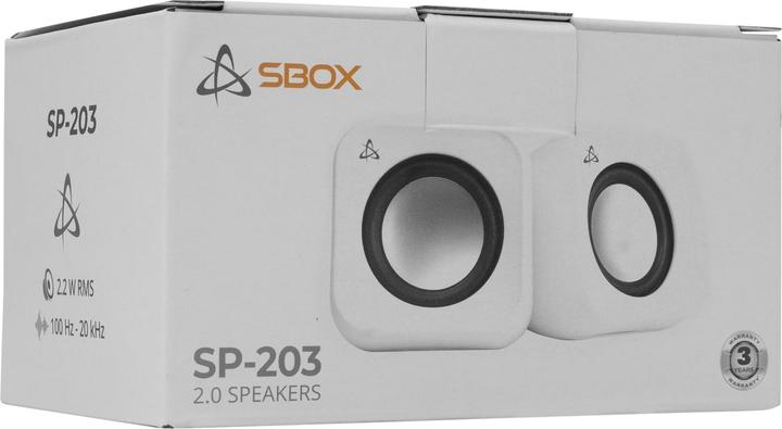Actual product image Sbox SP-203 White