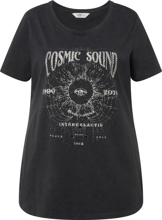 Angel of Style Long-Shirt, Vintage Look, grosser Druck, Rundhals, Halbarm (48)