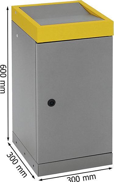 Image du produit kaiserkraft Collecteur de déchets à couvercle basculant (30 l)