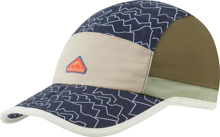 Actual product image Sealskinz Poringland WP Fold Peak Printed Hiking Cap (One size)