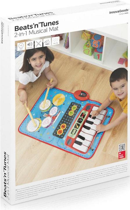 Produktbild InnovaGoods 2 in 1 Spielmatte Beats'n'Tunes (Bulgarisch, Dänisch, Deutsch, Englisch, Estnisch, Finnisch, Französisch, Griechisch, Italienisch, Kroatisch, Lettisch, Litauisch, Niederländisch, Norwegisch, Polnisch, Portugiesisch, Rumänisch, Russisch, Schwedisch, Slowakisch, Slowenisch, Spanisch, Tschechisch, Ungarisch)