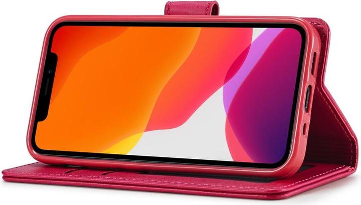 Image du produit Ueli Express iPhone 12 / iPhone 12 Pro Livre Etui en cuir véritable avec porte-carte Rose (Apple iPhone 12 Pro, Apple iPhone 12)