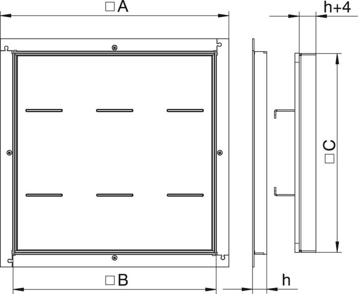 Actual product image OBO Bettermann Heavy-duty frame cassette blind 7405936