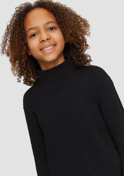 Produktbild S.Oliver Strickpullover Pullover im Boxy-Schnitt mit Stehkragen (146, 152)