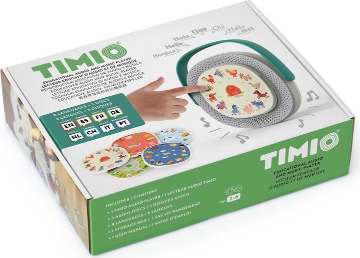 Immagine prodotto Timio Lettore audio (Tedesco, Spagnolo, Cinese, Francese, Multilingue, Italiano, Islandese, Portoghese, Inglese)