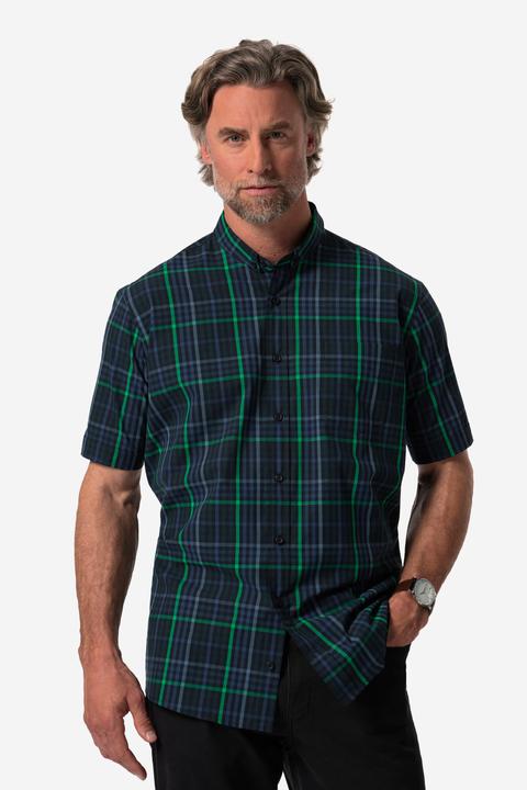 Produktbild Boston Park Karohemd, Halbarm, Mini Buttondown-Kragen, Comfort Fit (XL)