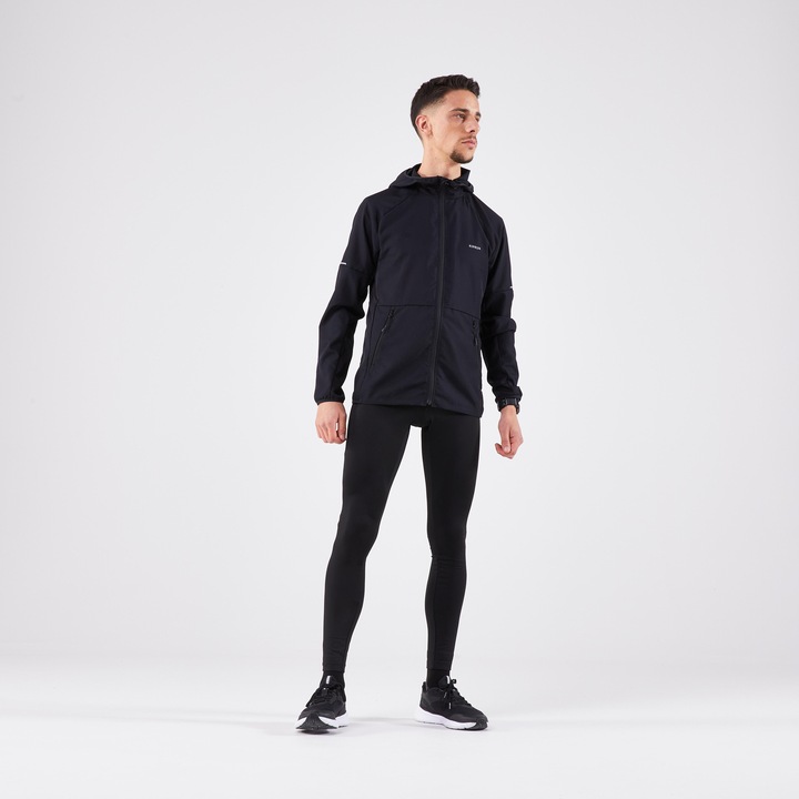 Immagine prodotto Kiprun Giacca da corsa trail running uomo antivento - Run 100 nero (M)