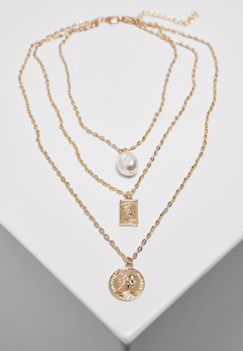 Produktbild Urban Classics Layering Pearl Basic Necklace (50% Eisen, 50% Zink)