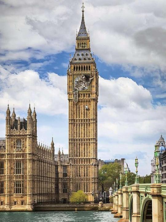 Productafbeelding Ravensburger Findus bij de Big Ben (1500 onderdelen)