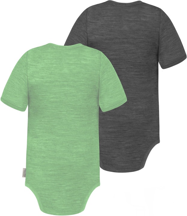 Produktbild Normani 2er Set Baby Merino Body Kurzarm „Tauranga" - 9293 (92)
