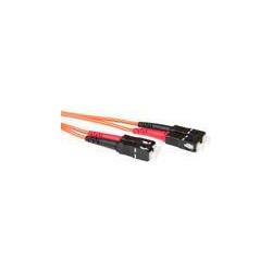 Thumbnail - ACT SC-SC 50/125um OM2 Duplex 10m 10m SC SC Orange Glasfaserkabel (U/UTP, 10 m), Netzwerkkabel