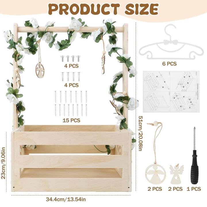 Image du produit Koxtyzo Baby Geschenk-Holzkorb