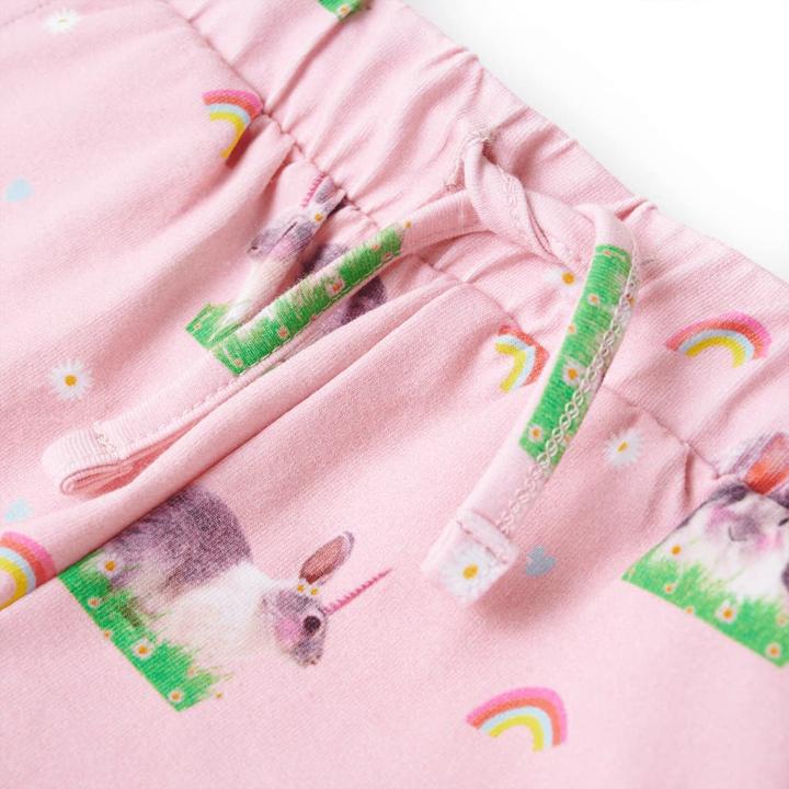 Actual product image vidaXL Children's shorts with drawstring Light pink 92,Material: 92 (92)