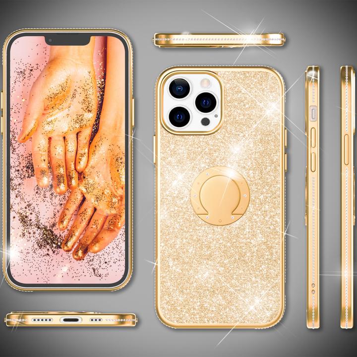 Actual product image Nalia Ring glitter silicone sleeve (Apple iPhone 13 Pro)