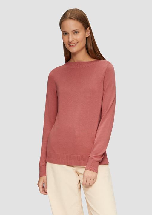 Actual product image s.Oliver Strickpullover Strickpullover mit U-Boot-Ausschnitt (34)
