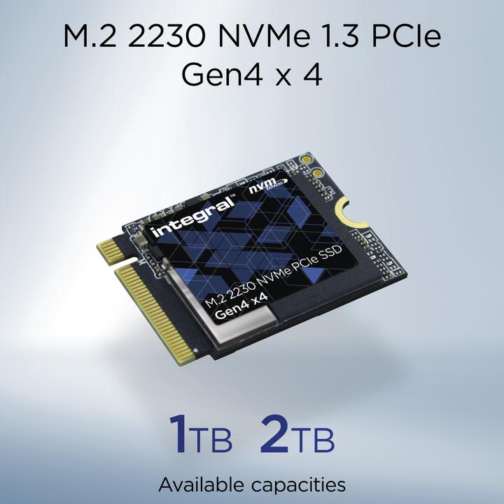Actual product image M.2 2230 NVMe Gen4 1TB (1024 GB, M.2 2230)