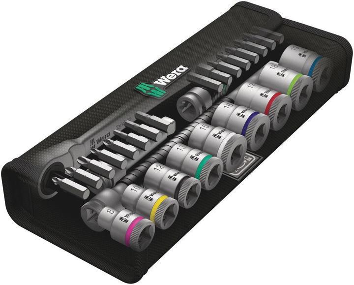 Actual product image Wera 8100 SB 8 Zyklop Metal Ratchet Set (19 mm, 18 mm, 17 mm, 13 mm, 10 mm, 12 mm, 16 mm, 15 mm)