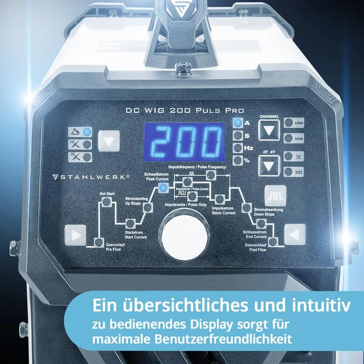 Produktbild Stahlwerk Kombi-Schweissgerät DC WIG 200 Puls Pro 2 in 1