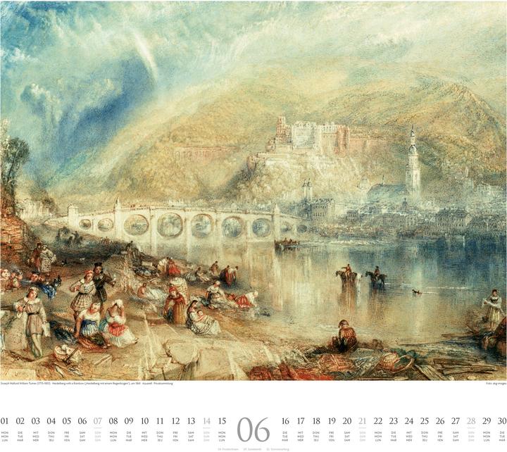 Actual product image William Turner Kalender 2026 (54 x 48 cm)