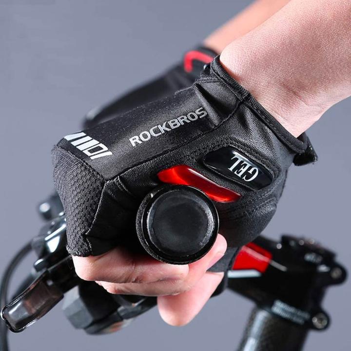 Produktbild Rockbros S143-BK M cycling gloves with gel inserts - black (M)