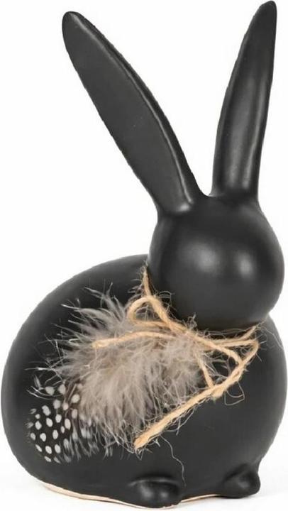 Chalet Aufsteller Hase Tinte L 12 x 8 x 18 cm, Schwarz (1x)