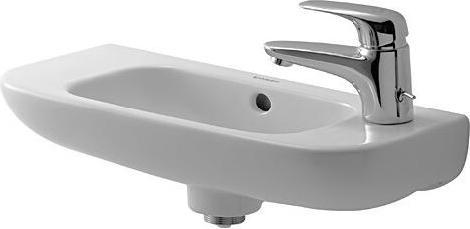 Produktbild Duravit Handwaschbecken D-CODE m ÜL HLB 500x220mm 1 Hahnloch links weiss (220 mm, 500 mm)