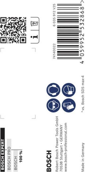 Actual product image Bosch Professional Zubehör Blau Zubehör 2608900212 EXPERT Bohrhammer SDS max-8X 15x200x340mm (15.0 millimetres)