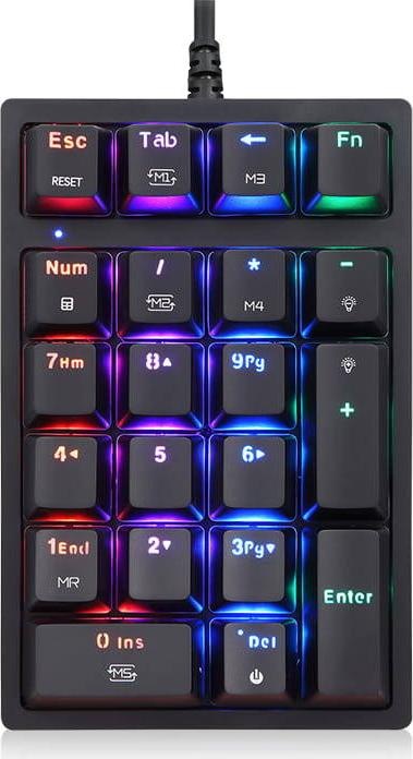 Actual product image Motospeed K24 one-handed keyboard (Cable)