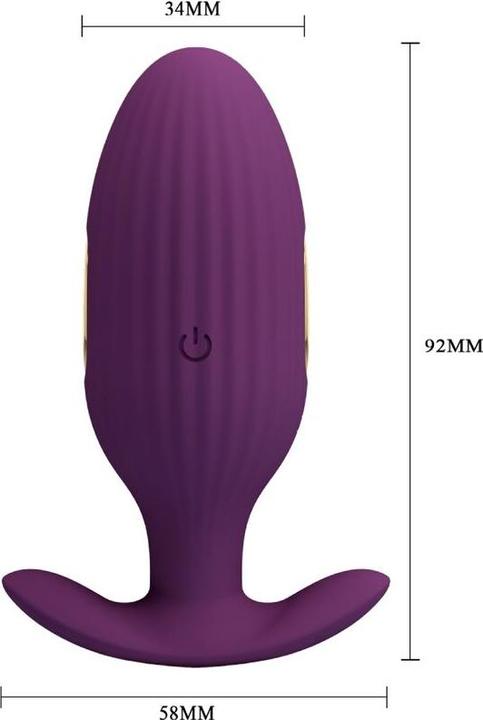 Actual product image Pretty Love Jefferson App-Controlled Anal Plug Purple