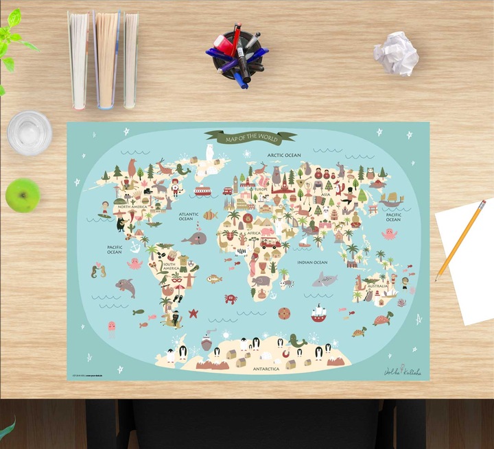 Immagine prodotto CoverYourDesk Mappa del mondo (60 x 40 cm)