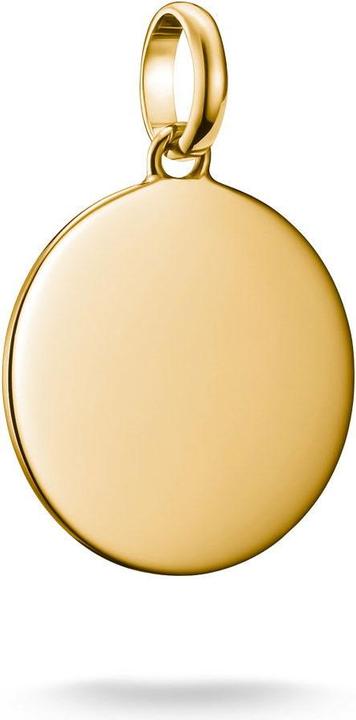 Produktbild Thomas Sabo Charm-Anhänger Coin gross Connect vergoldet (18k Vergoldung, 925 Sterling Silber)