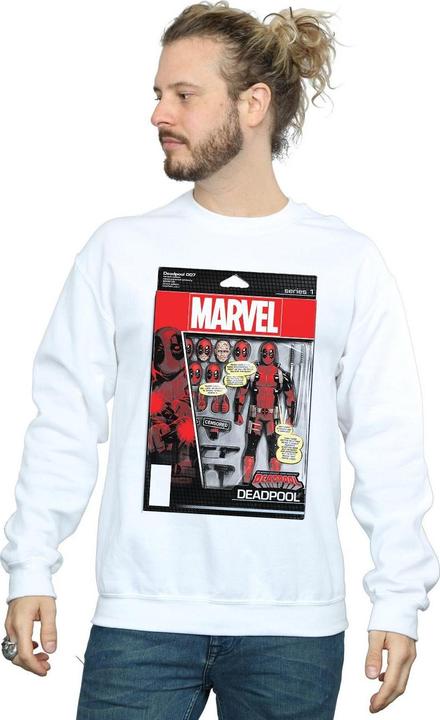 Actual product image Mens Deadpool Action Figure Sweatshirt (L)