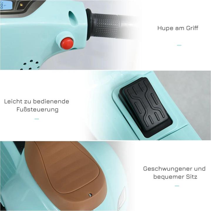 Image du produit Homcom Cyclomoteur pour enfants style Vespa (6 V)