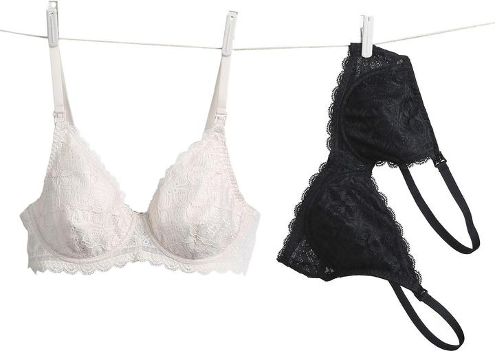 Produktbild Vertbaudet 2er-Pack Still-BHs mit Spitze und Bügeln (80 B)