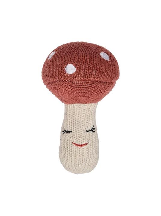 OYOY Mini Mushroom Rattle