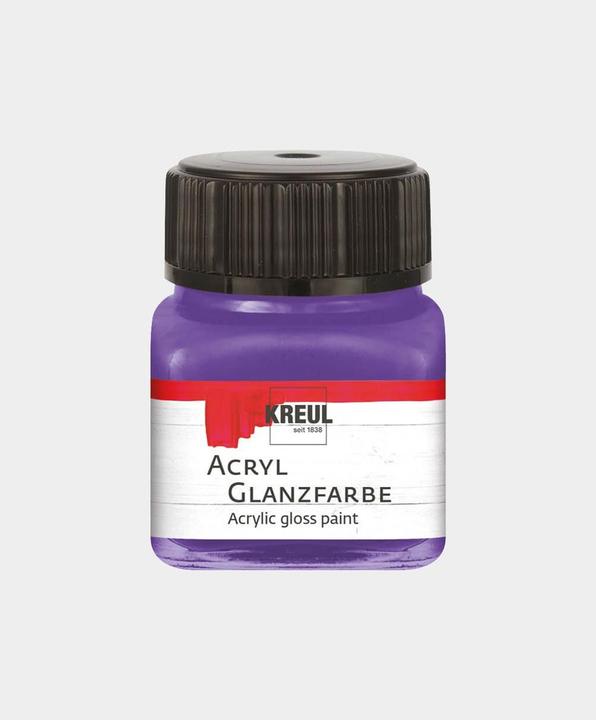 Actual product image Kreul Acrylic gloss paint, 20 ml (Violet, 20 ml)