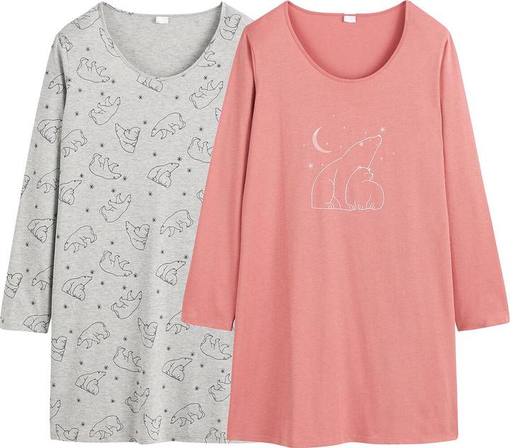 Actual product image So'home 2-pack of nightgowns with long sleeves (34)