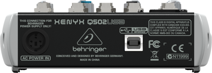 Image du produit Behringer Xenyx Q502usb (Studio et mixeur live)